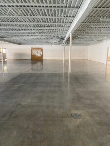 Polished concrete floor