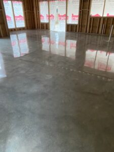 Polished concrete floor